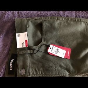Express High Rise Olive Legging 8R